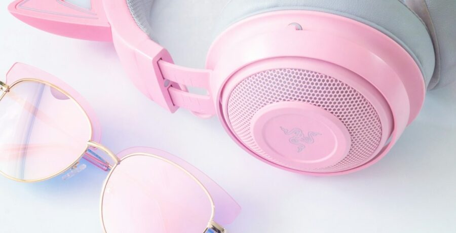 Casque audio bluetooth rose gold
