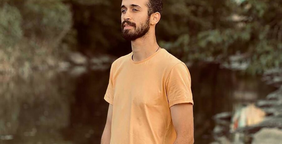 T-shirt orange Just Emporio homme